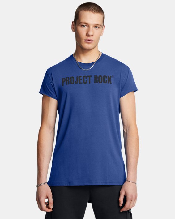Men's Project Rock Hard At Work Cap Sleeve | Under Armour Men's Project Rock Hard At Work Cap Sleeve | Under Armour
